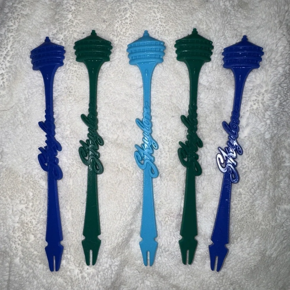 Lot of 6 VTG Skylon Tower Niagara Falls Swizzle Sticks Cocktail Picks Barware‎